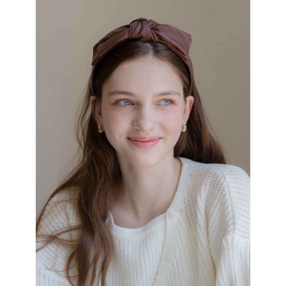 Jean Paul Clarisse レザーリボン ヘアバンド JP 22 145HB