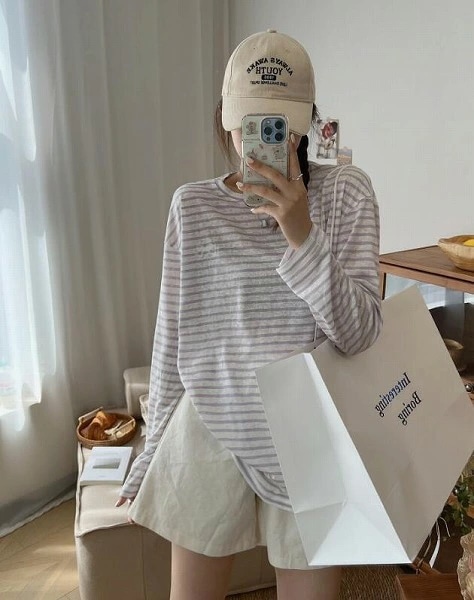 新品レディース服 Tシャツ長袖トップス日焼け対策4色