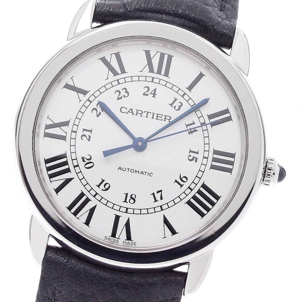 カルティエ CARTIER WSRN0021 ロンドソロ ドゥ カルティエ 36ｍｍ 自動巻き メンズ 良品 保証書付き_955734【中古】
