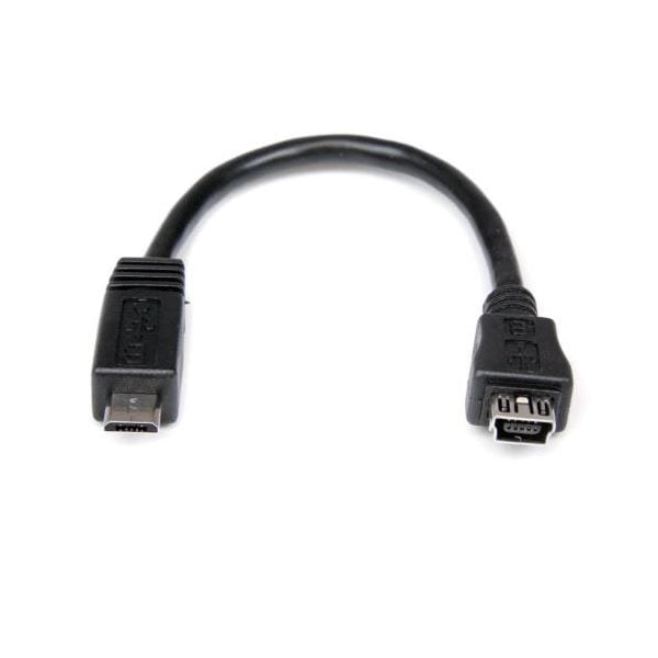 （まとめ） StarTech.com microUSB変換ケーブル 15cm microUSB（オス）-MiniUSB（メス） ブラックUUSBMUSBMF6 1本 [x5セット] 7,017円