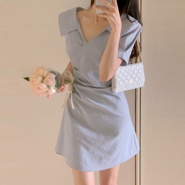 カシュクールミニワンピース op15334