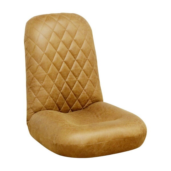 後藤家具物産 ZA-BV-1P-BR ブラウン 1Pブラヴィ ハイバック座椅子 メーカー直送