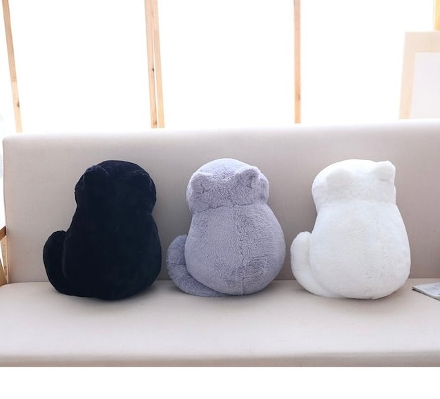 ぬいぐるみ猫 可愛い ねこの人形 ネコの形 抱き枕 枕 まくら 部屋飾り 猫好き同士 猫 ねこ ネコ