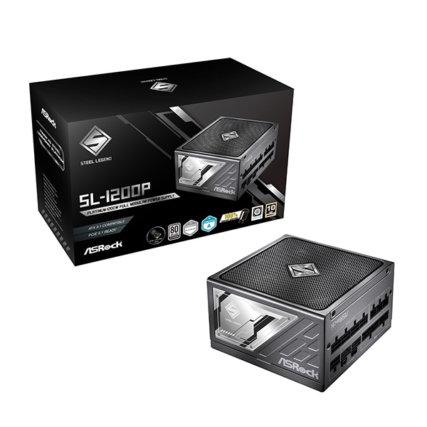 SL-1200P ブラック Steel Legend 1200w Platinum 電源ユニット メーカー直送
