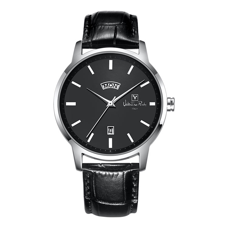 VR6579A-BKBK mens leather watch