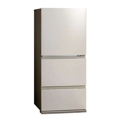 AQUA 冷蔵庫 262L 右開き 3ドア 幅60cm 大容量冷凍室 省エネ設計 AQR-S26A(N) ゴールド系