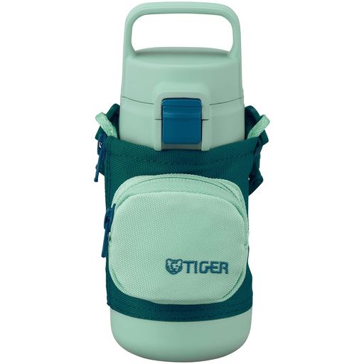 タイガー魔法瓶(TIGER) 【食洗機対応】タイガー 水筒 350ML 手ぶらでおでかけ マルチポケット付きボトル 女の子 男の子 ワンタッチ 洗いやすい 広口 ハンドル付き サステナブル リサイクル