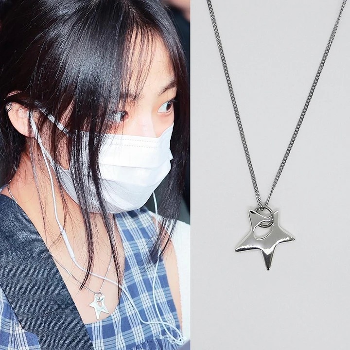 [NewJeansミンジ着用]0:00 Star Silver Necklace シルバー