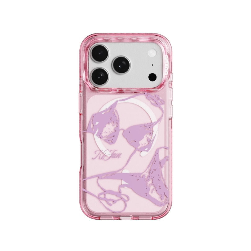 【GRAGG】 MAGSAFE LAYERS FRAME CASE CLEAR PINK - AFTER SWIM 正規品