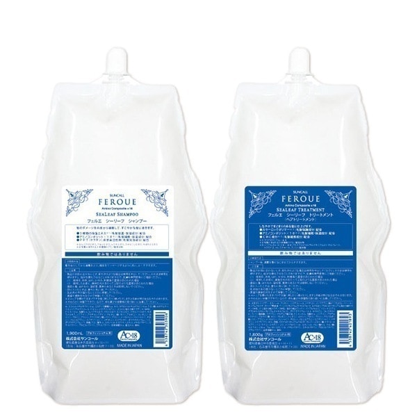フェルエ シーリーフ シャンプー 1900mL ＋ トリートメント 1800g 詰め替え 選べるセット