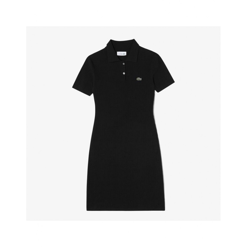 ラコステ 女性 ケーブル 半袖 セーター ドレス EF382E-55G 031
