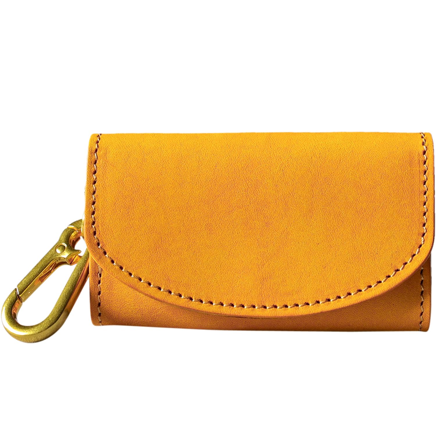 [AURAMU] 日本製 カラビナ キーケース ＆ コインケース イタリアン レザー 小銭入れ 本革 レディース メンズ スマートキー対応 財布 MARGOT TOTTI