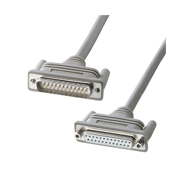 (まとめ)サンワサプライ RS-232Cケーブル(25pin延長用・1.5m) KRS-102K(×2セット)