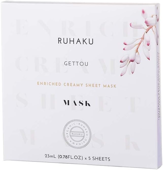 琉白 RUHAKU 月桃エンリッチクリーミーシートマスク 5枚入