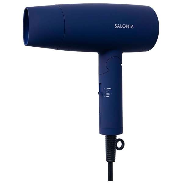 SALONIA サロニア スピーディーイオン ドライヤー 大風量 速乾 軽量 マイナスイオン ヘアドライヤー SL-013NV ネイビー