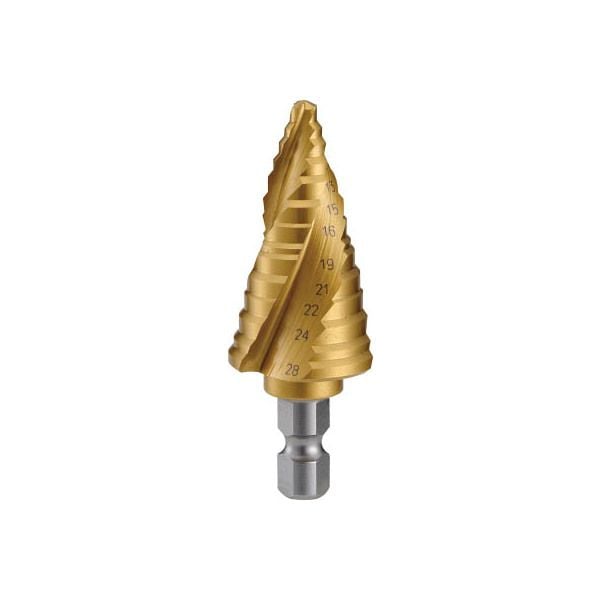 3SNMS28G ステップドリル 3枚刃チタンコーティング 5～28mm 段数11 メーカー直送
