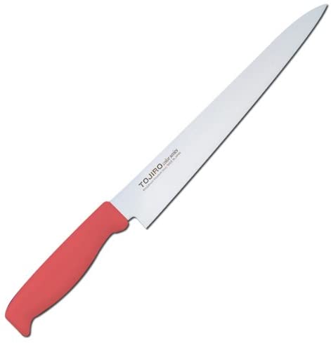 藤次郎 TOJIROカラー筋引き包丁 24cm レッド F-163R