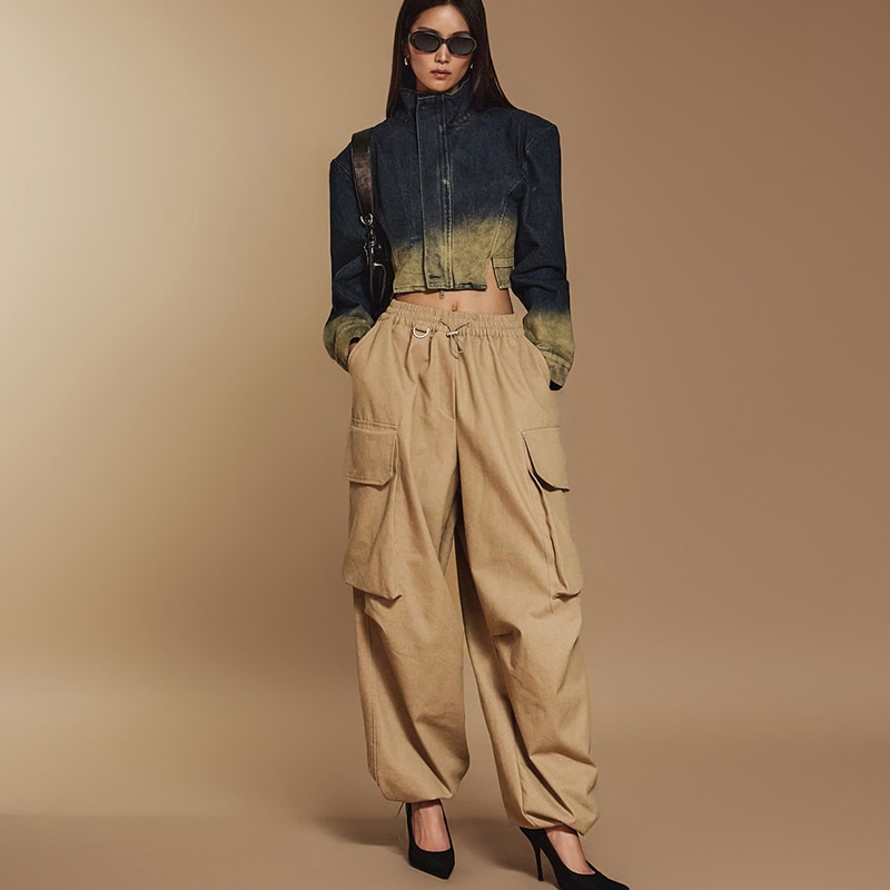 P3259 ビッグポケット カーゴ パンツ