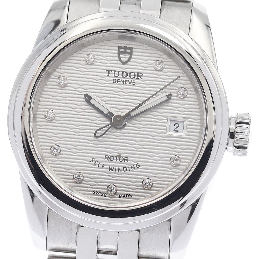 チュードル TUDOR 51000 グラマー デイト 10Pダイヤ 自動巻き レディース _942638【中古】