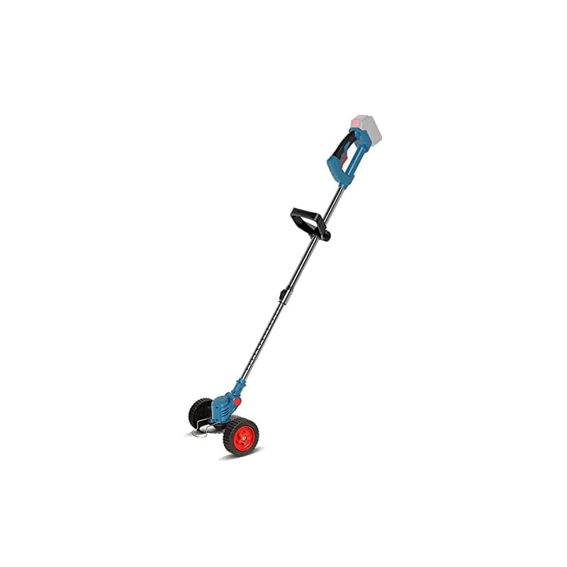 Cific 電動草刈機 コードレス 18V 伸縮式 グラストリマー 角度調整 交換刃補助輪付き 園芸