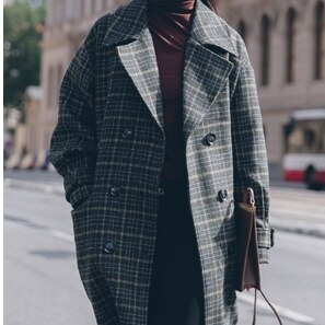 2color レディース ロングコート ミモレ丈 ミモレ丈コート チェックコート チェック柄