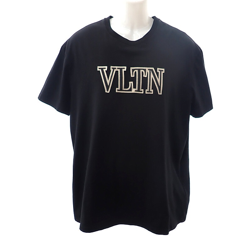 VLTN サイズXL 1V3MG10V8RB_0NO 半袖Tシャツ コットン ブラック メンズ【Aランク】