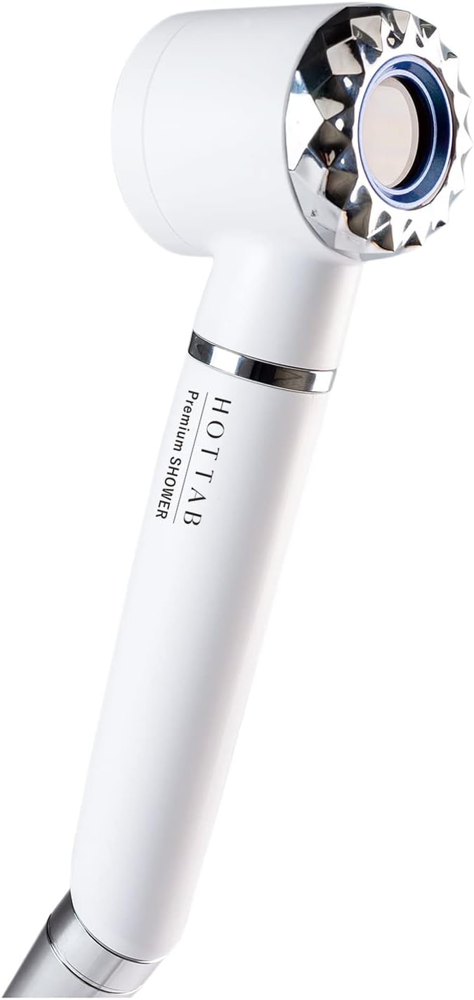 ホットタブ HOT TAB プレミアムシャワー 重炭酸 塩素中和 シャワーヘッド (ブルー) [浴用化粧料用]