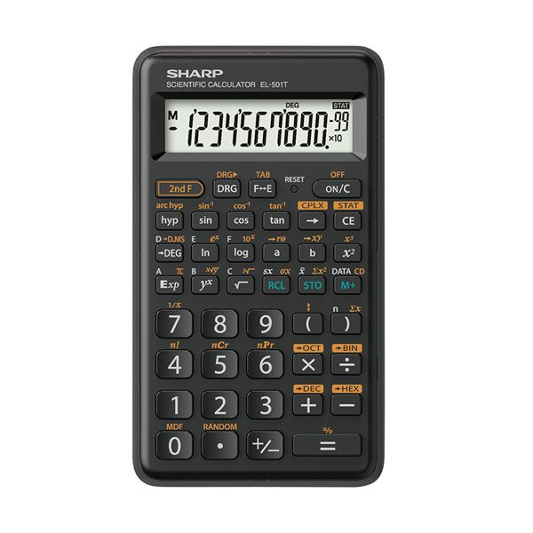 （まとめ） シャープ 関数電卓ピタゴラス エントリーモデル 10桁 ハードケース付 EL-501T-X 1台 (×3セット)