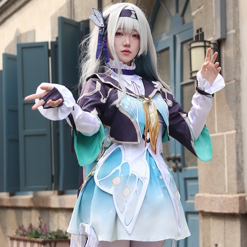 コスプレ 崩壊したスタードーム鉄道アイリスフラワーファミリーホタルゲームコスチュームウィッグ