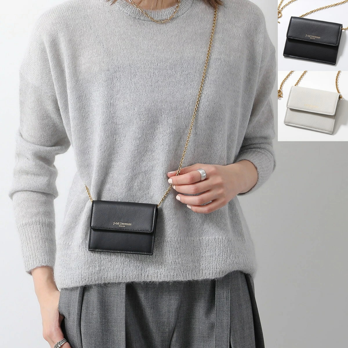 J&M DAVIDSON チェーンウォレット CHAIN WALLET SCHW-0XX-SCXX レディース レザー コインケース カード入れ ミニ財布 カラー2色