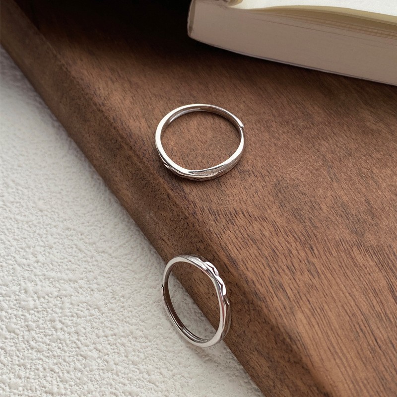 【1点ご購入 で10点プレゼントいたします】足銀星辰海カップルリング高級男女ペアリングシンプルスクラブリング