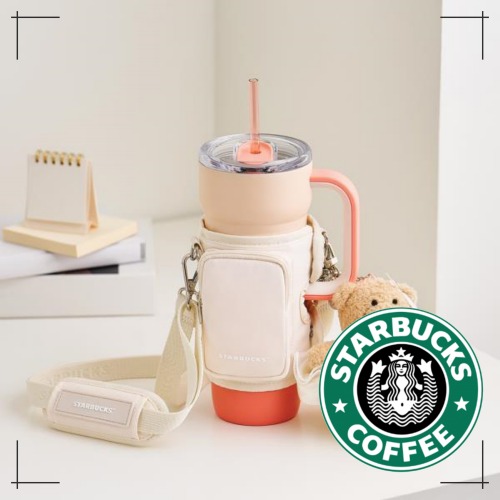 STARBUCKS公式 Dante タンブラー ストラップバッグ ivory 4,675円