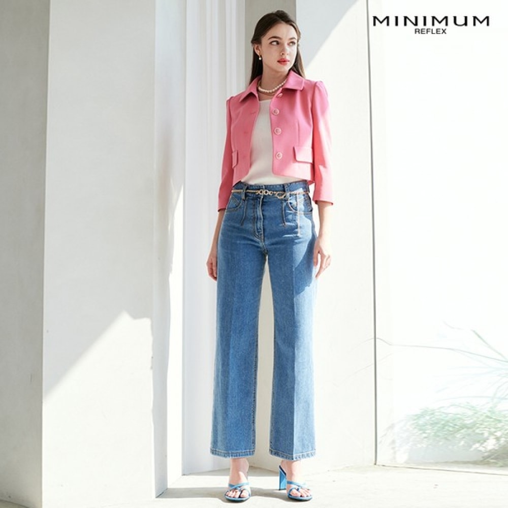 (ミニマム) ワイドデニムパンツ MXBADP4330-BL