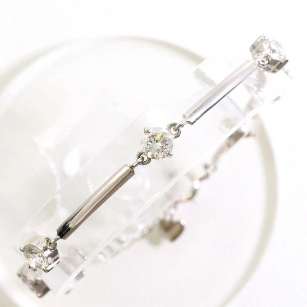 PT900 プラチナ ブレスレット ダイヤ 2.006 VVS～SIクラス 鑑別書 中古