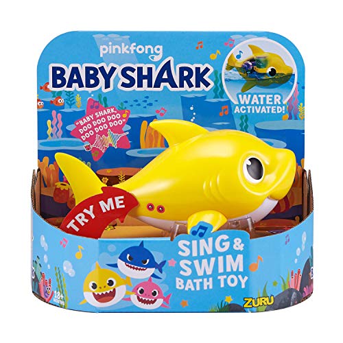 数々の賞を受賞 Baby 超可爱 Shark - ミュージックが流れる お風呂用トイ 水に反応して泳ぐ