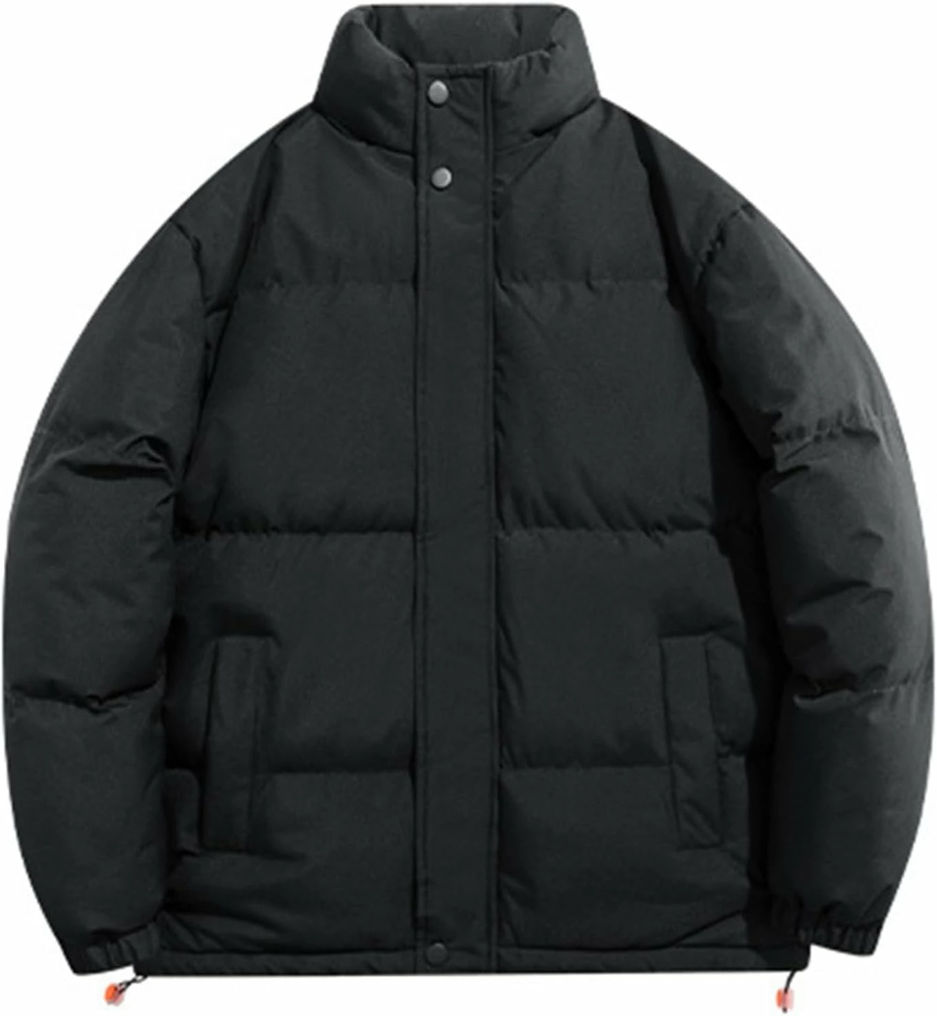メンズ 中綿ジャケット 冬服 アウター 男女兼用 シンプル 無地 立ち襟 カジュアル アウトドア 防寒着 ショート丈 綿入りブルゾン モコモコ 保温 綿服 大きいサイズ 普段着 ストリート
