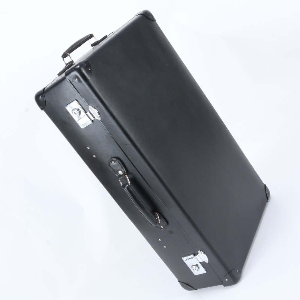 美品 レザー スーツケース キャリーケース バッグ 出張 旅行 トランク 本革 ブラック 黒 ブランド メンズ WWM EE3-9 中古