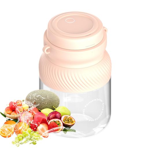IPOミキサー 小型ジューサー 氷も砕ける スムージー 離乳食 果物 野菜 一台多役 コンパクト 持ち運び ストロー付き そのまま飲めるUSB充電式 12枚刃 340ML 18000RPM