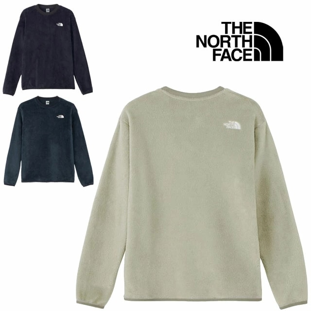 ザ・ノース・フェイス トップス レディース NAW72480 バーサミッドクルー アパレル カットソー アウター 長袖 クルーネック 丸首 クルーネック 保温 防寒 静電ケア 服 レディース 黒 灰