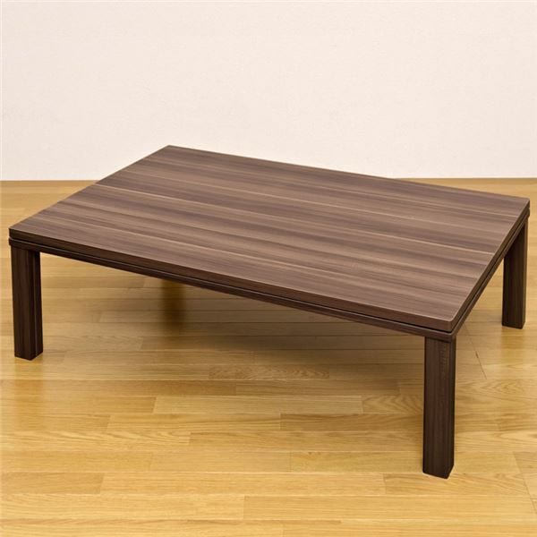 NEWファッションコタツ 長方形 約120x80cm WAL（ウォールナット） 組立品