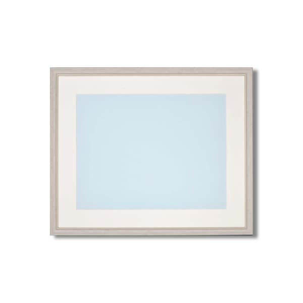 [軽量水彩額]色あせを防ぐUVカットアクリル/マット付き 水彩額F8号 ホワイト