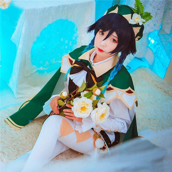[激安本日限定]原神　ウエンティ コスプレ衣装 コスプレ衣装 ウィッグ cosplay 変装 仮装 コスチューム 撮影 祭り
