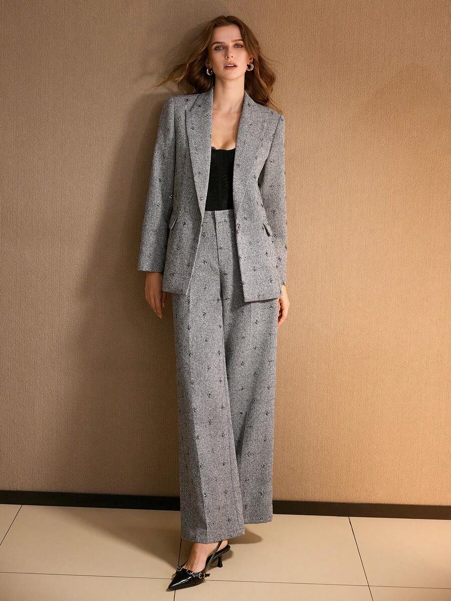 秋冬プレスクリース スーツパンツ