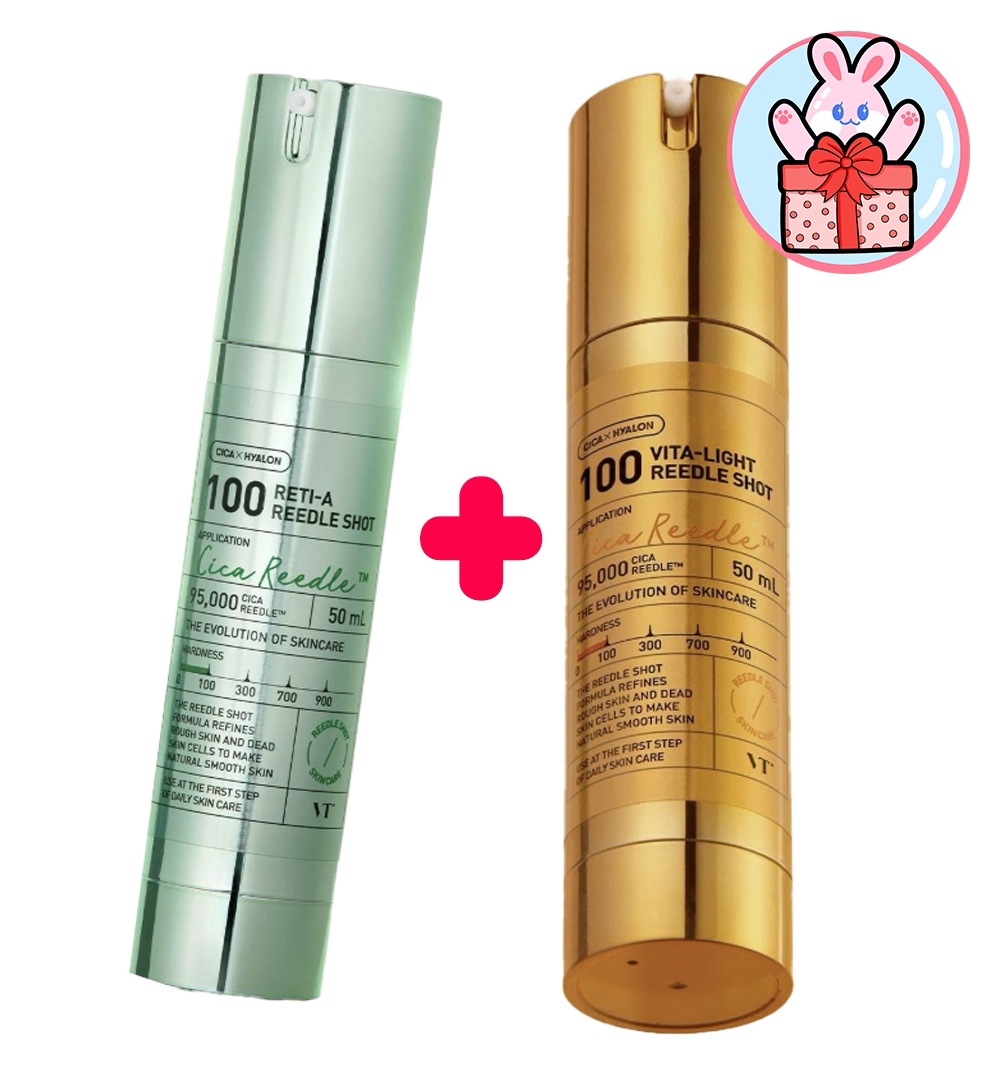 (販売者ピック)ビタ-ライト リドルショット 100 エッセンス 50ml + レティ-エイリドル ショット 100 エッセンス 50ml /肌つやアップエッセンス