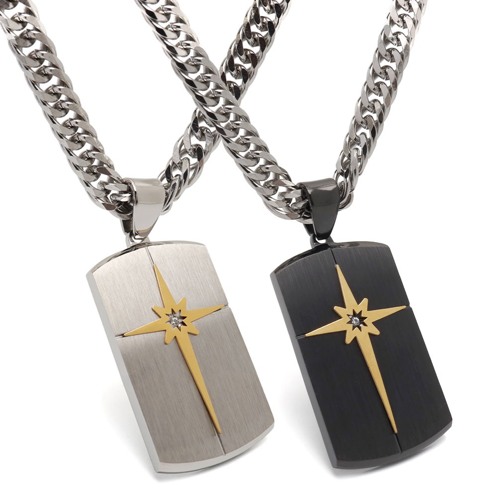 ステンレス ドッグタグネックレス [n1083-n348-s-6mm]