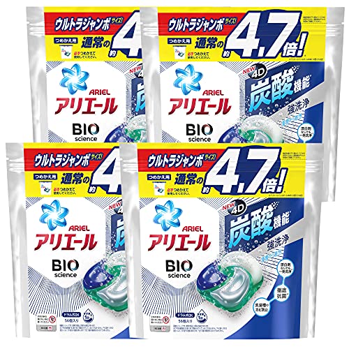 限定価格セール ケース販売 アリエール ジェルボール4d 56個x4袋 詰め替え 洗濯洗剤 洗濯洗剤 Www Shred360 Com