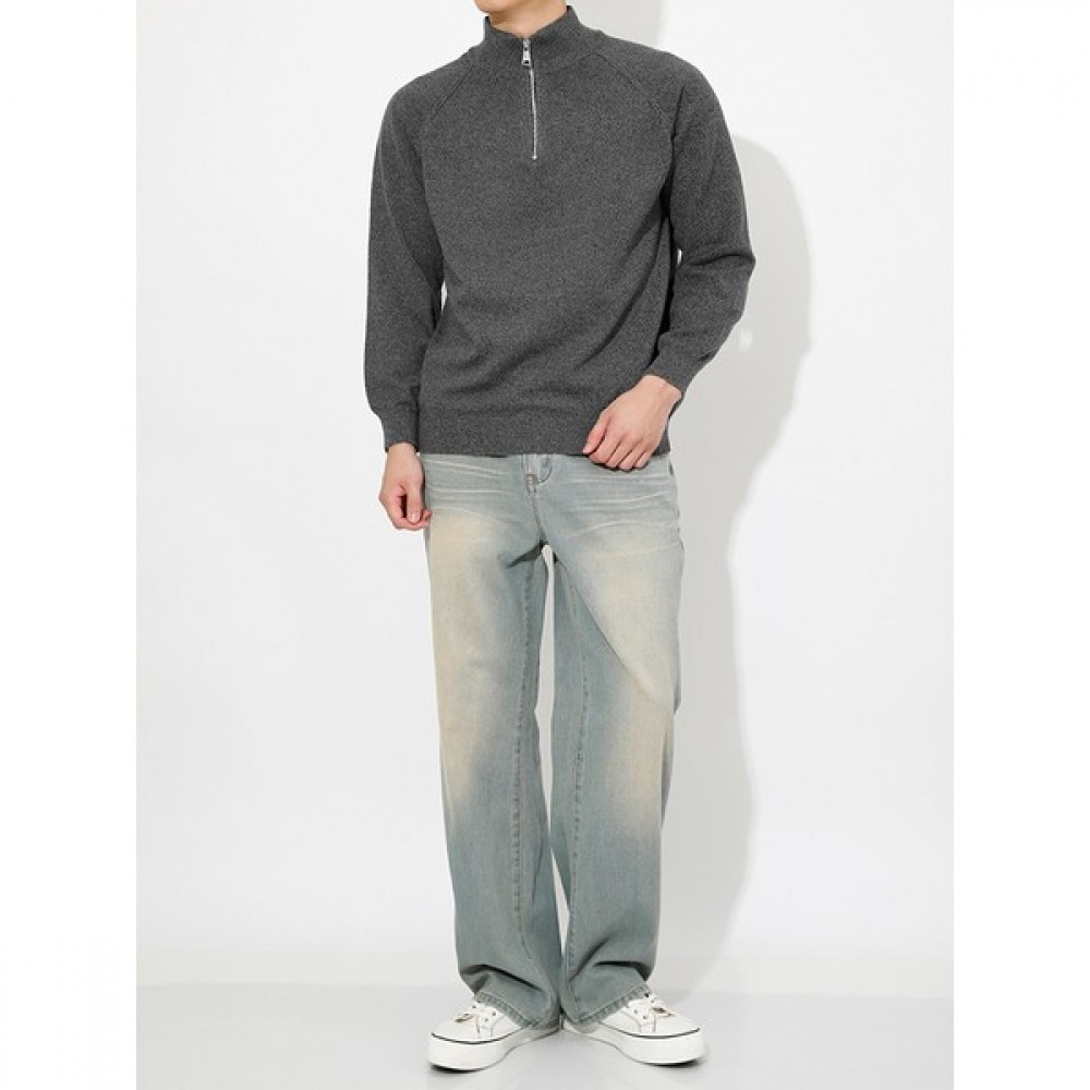 (ハリソン) ダメージポイントワイドデニムパンツ HA-1288 MONC1051