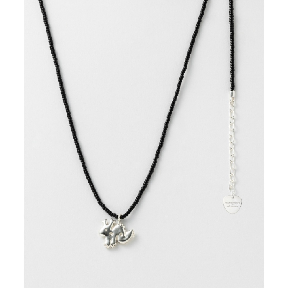 SICKFUMEDOT 12帯クッキー ネックレス - ホワイト & ブラック (54カラー) Small