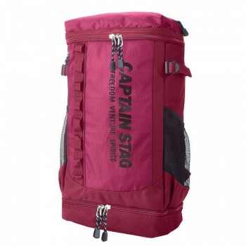 スワン CAPTAIN STAG スクエアリュック ワイン 01246