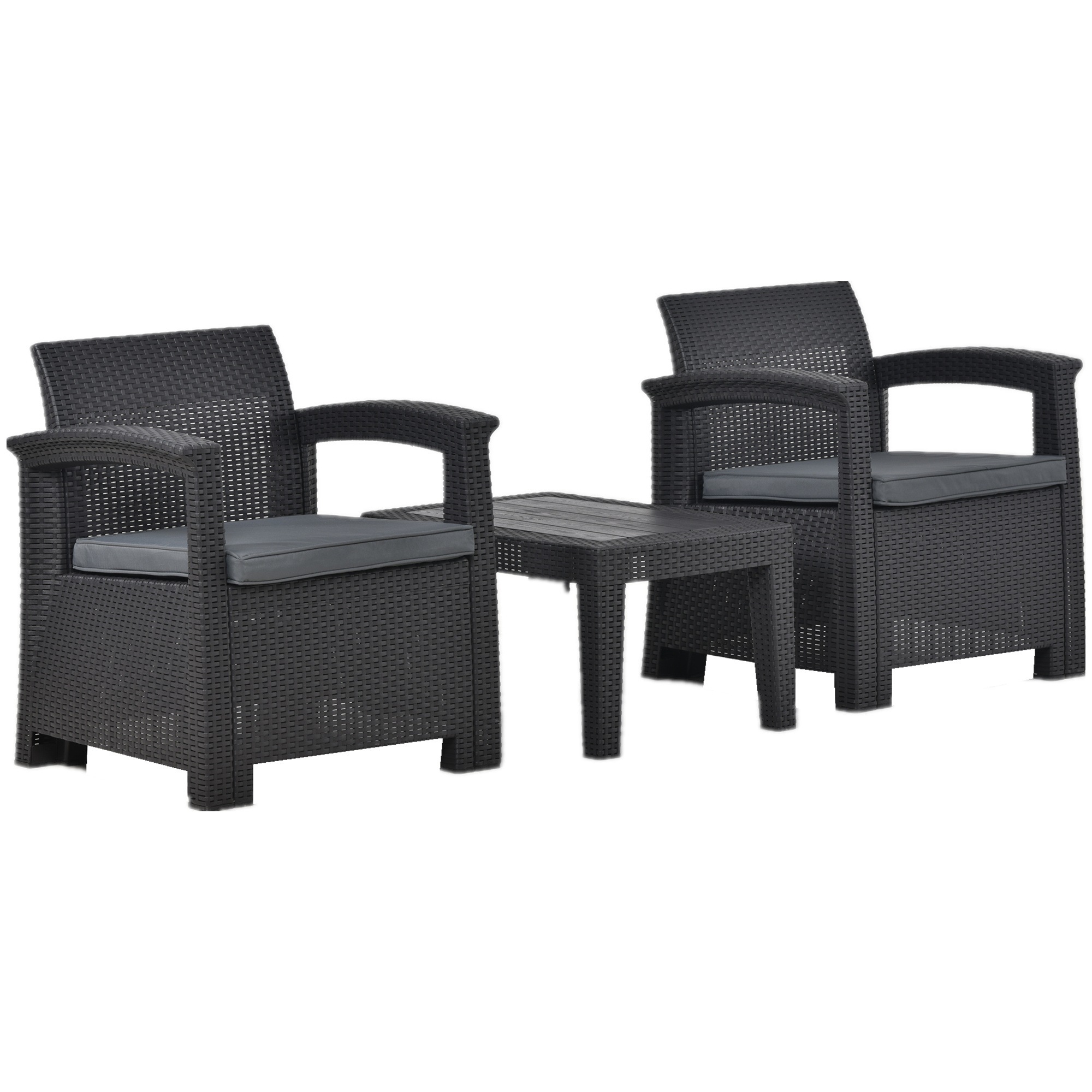 ラタン調 ガーデンファニチャー 3点 ガーデンテーブル ガーデンチェアー ラタン調 テーブル 家具 樹脂 ホテル カフェ ベランダ テラス 屋外家具 高級 ソファ ガーデンソファー ガーデニング 新作